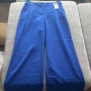 Tahari ASL Royal Blue Wide Leg Pants